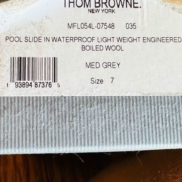 Thom Browne Logo Slide Sandal Men’s sz 7 (40 EU)  Authentic Designer Luxury - Picture 4 of 4